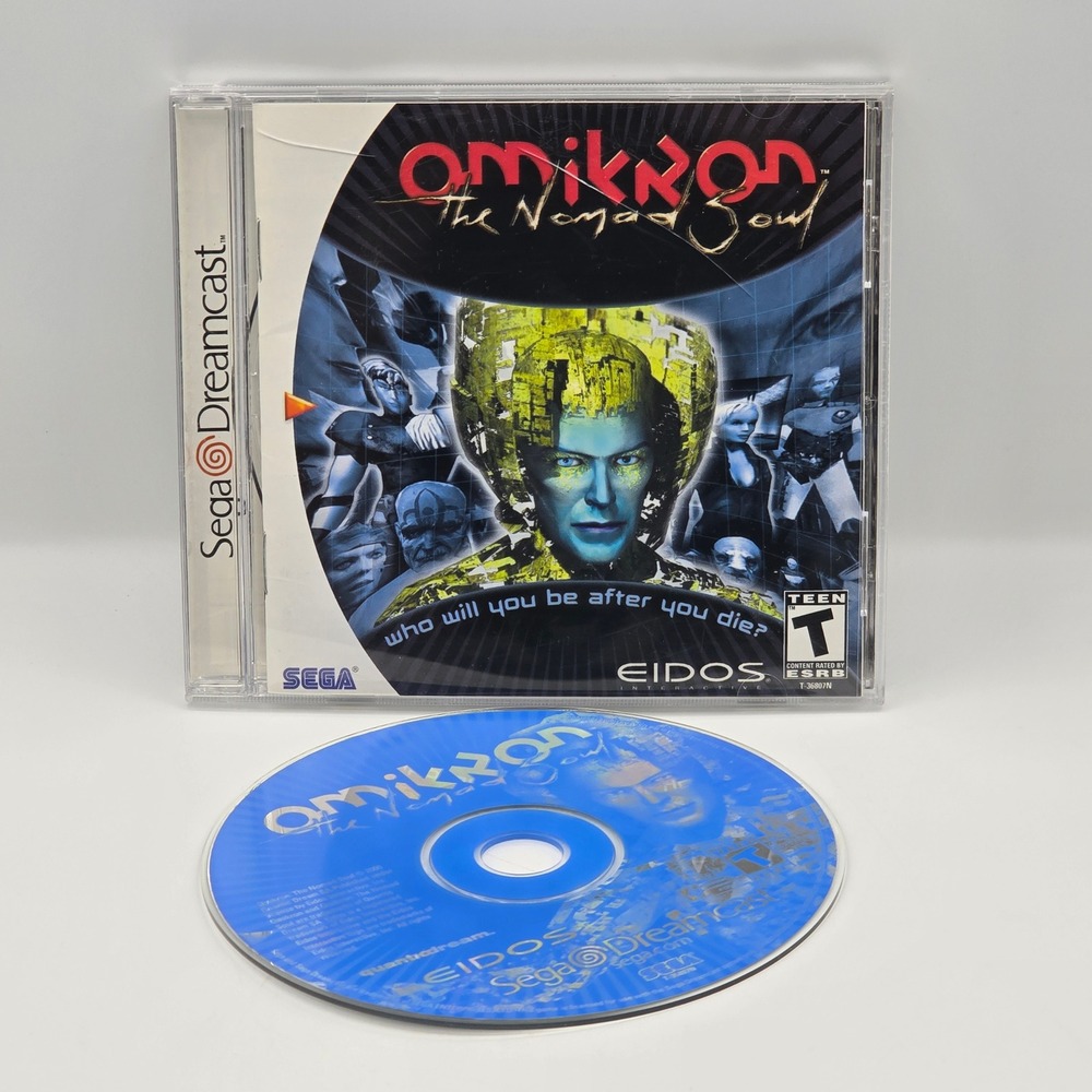 Omikron The Nomad Soul Sega Dreamcast David Bowie Eidos T-36807N Retro Game